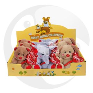 Kuscheltiere Display - Tier-Mix (12x)