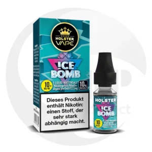 Holster Ice Bomb Liquid 10ml Nikotinsalz 10mg/ml Flasche für Vape und E-Zigaretten