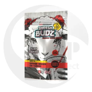 SHEESH Budz 98% Superior 1g Alien Cookies Produkt Großhandel Shisha Vape