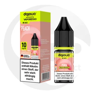 DOJO DOJOLIQ 10ml Peach Nikotinsalz 10mg/ml Liquid Flasche Großhandel Vape Shisha