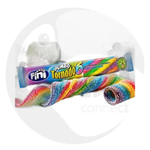 FINI Jumbo Tornado Sour 50g saure Fruchtgummis mit Tornado-Form, ideal für Großhandel und Wiederverkäufer
