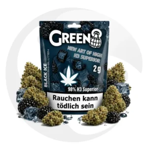 Green8 98% H3 Superior Blend Blüten Black Ice Großhandel Shisha Vape Produkt