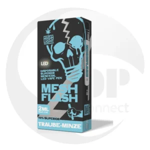 Mesh Flash Superior Blend 2ml Traube Minze Liquid Flasche für Shisha und Vape